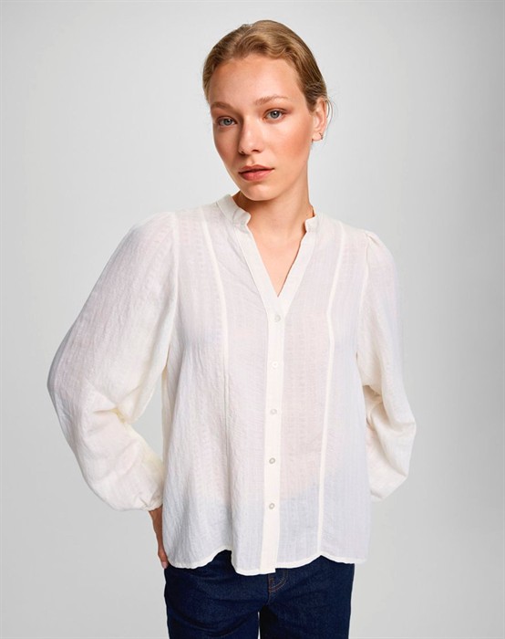 MSCHBlanka Amrita Skjorte - White Egret 